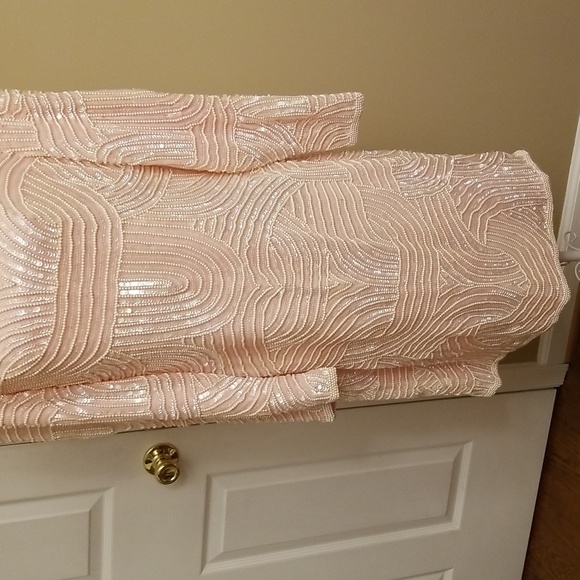 Stunning Vintage Gatsby Silk Sequined Dress - Picture 3 of 11